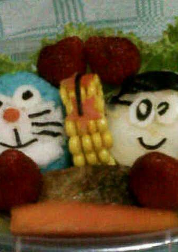 Foto resep Dora Emon dan Nobita bento