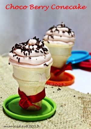 Foto resep Choco Berry Conecake