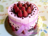 Rainbow Cake with Choco Chips