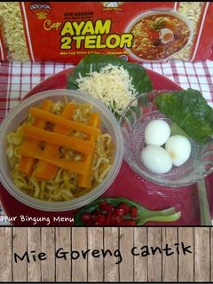 Foto resep Mie Goreng Cantik Cap Ayam 2 Telor