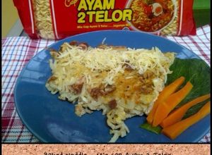 Foto resep Baked Noddle - Mie Cap Ayam 2 Telor