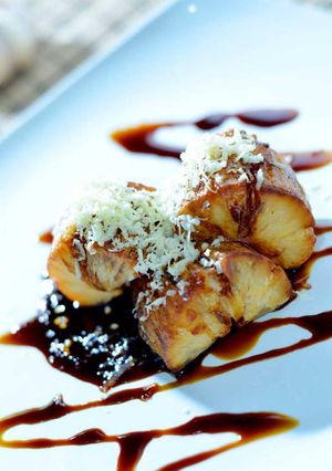 Foto resep Singkong Coklat Keju Pedas