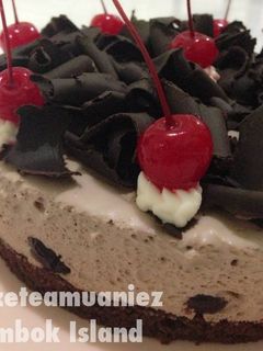 Foto resep No-Bake Black Forest Cheesecake