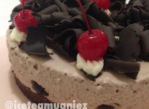 Foto resep No-Bake Black Forest Cheesecake