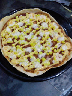 Foto resep Pizza Corn Spicy Mayo