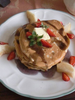 Foto resep Oatmeal Strawberry Yoghurt Pancake