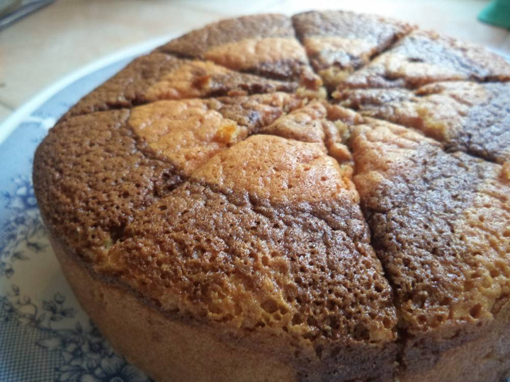 Resep Cake zebra putih telur Rumahan