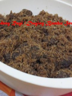 Foto resep Dendeng Ragi ( Daging bumbu Serundeng )
