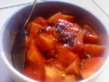 rujak pepaya siram