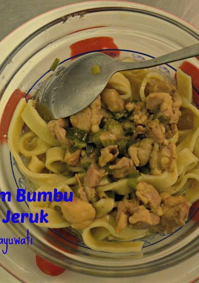 Foto resep Mie Ayam Bumbu Daun Jeruk
