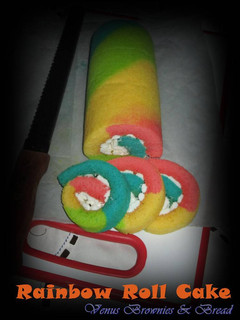 Foto resep Rainbow Roll Cake
