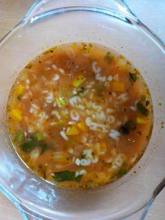 Foto resep Alfabeto Pasta Tomato Soup