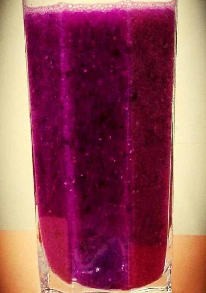 Foto resep jus nganggur (naga-anggur)