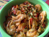 Tumis Udang Daun Jeruk