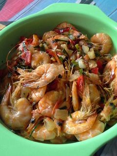 Foto resep Tumis Udang Daun Jeruk