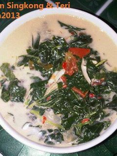 Foto resep Bobor Daun Singkong & Teri