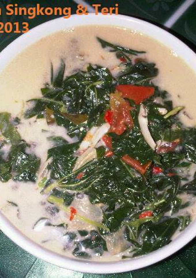 Foto resep Bobor Daun Singkong & Teri