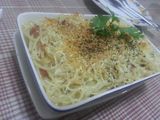 Spaghetti Daging Panggang Keju