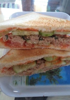 Foto resep Sandwich Tuna