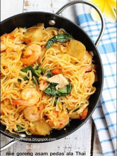 Foto resep Mie Goreng Asam Pedas ala Thai
