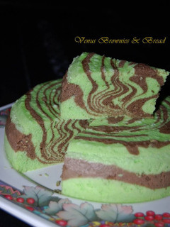 Foto resep Pandan Zebra Cake