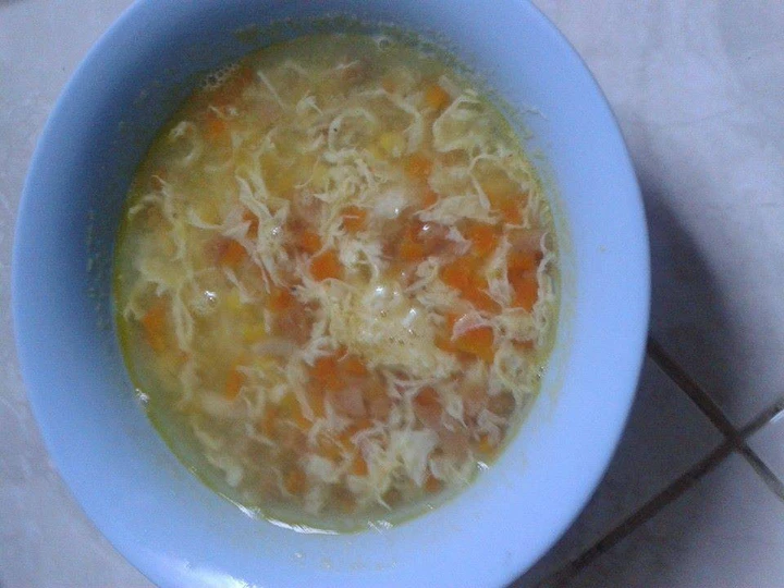 Langkah Mudah untuk Membikin Resep Sup Jagung warna warni yang Enak Banget Anti Ribet, Uenak Banget