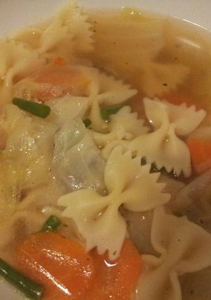 Foto resep Sop daging Farfalle