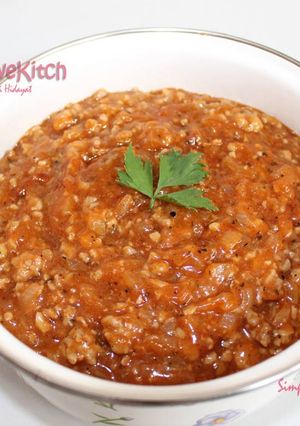 Foto resep Simply Bolognese Sauce Ala Rahma OveKitch