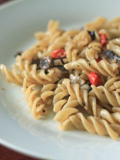 Foto resep Fusilli with Champignon Mushroom and Black Pepper