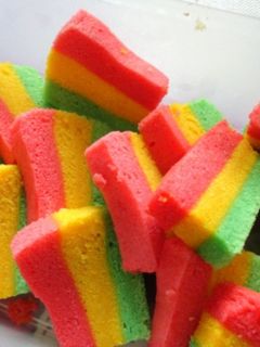 Foto resep Bolu Pelangi Kukus