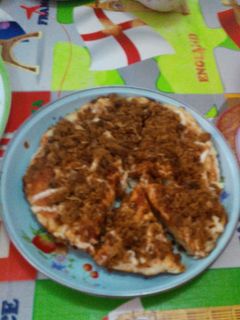 Foto resep pizza abon lezat