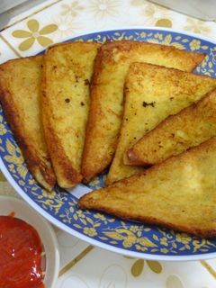 Foto resep Roti Tawar Goreng