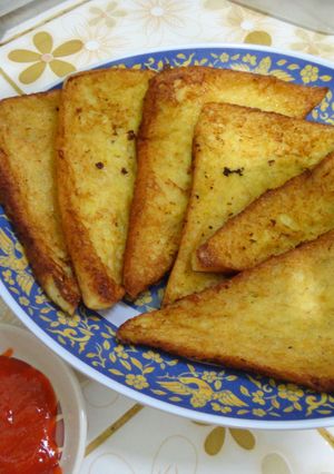 Foto resep Roti Tawar Goreng