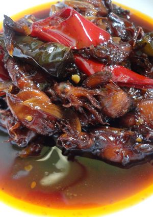 Foto resep Cumi Asin Pedas Masak Kecap