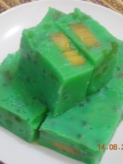 Foto resep KUE HUNKWE PANDAN MUTIARA PISANG