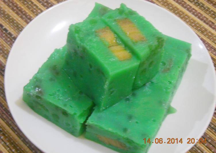 Langkah Mudah Untuk Membuat Kue Hunkwe Pandan Mutiara Pisang Enak Kreasi Masakan