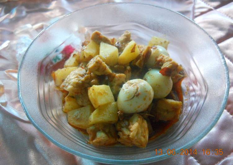 balado kentang tempe telur puyuh
