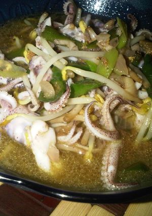 Foto resep Cumi Tauge Pedas