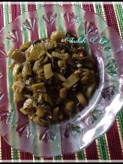 Foto resep Tumis Manis Pedas Sawi Asin ala Indah