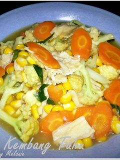 Foto resep Capcay Kembang Tahu