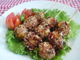 Sate Bola-Bola Ayam Isi Sayur