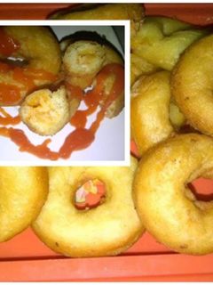 Foto resep DONAT ISI SAUS SAMBAL DAN KEJU 