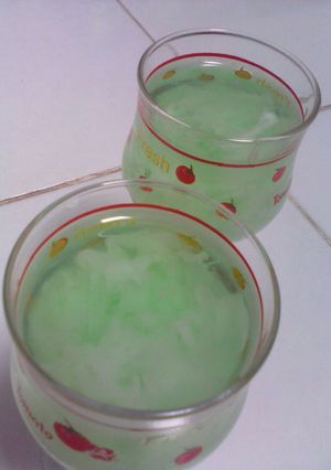 Foto resep Es kopyor nutrijell melon