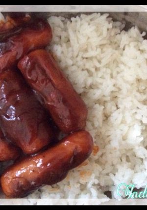 Foto resep Lunch Bento with Sosis saus Inggris Asam Manis