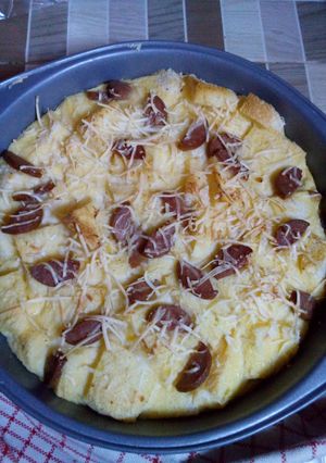 Foto resep Savoury Bread Puding