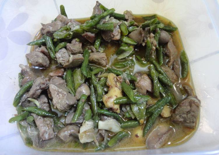 Resep Oseng Hati Ampela Plus Kacang Panjang Anti Gagal