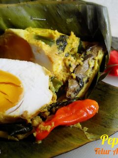 Foto resep Pepes Telur Asin