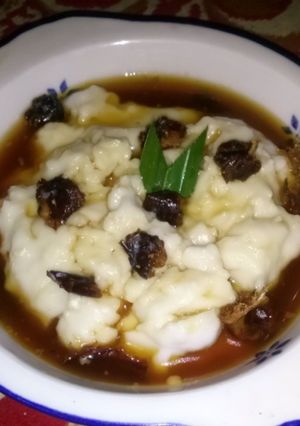 Foto resep bubur sumsum kurma