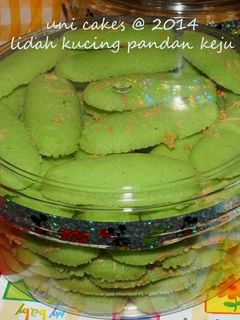 Foto resep Lidah Kucing Pandan; Aneka Topping
