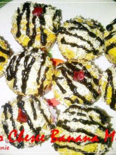 Foto resep Choco Cheese Banana Muffin